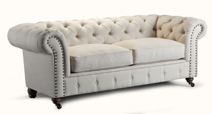 Sofa trzyosobowa pikowana Chesterfield Boston EsteliaStyle